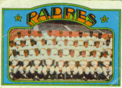 1972 Topps Baseball Cards      262     San Diego Padres TC